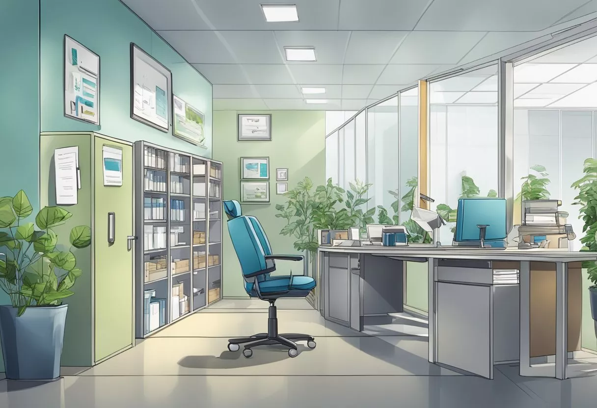 Modernes Büro eines Arzt