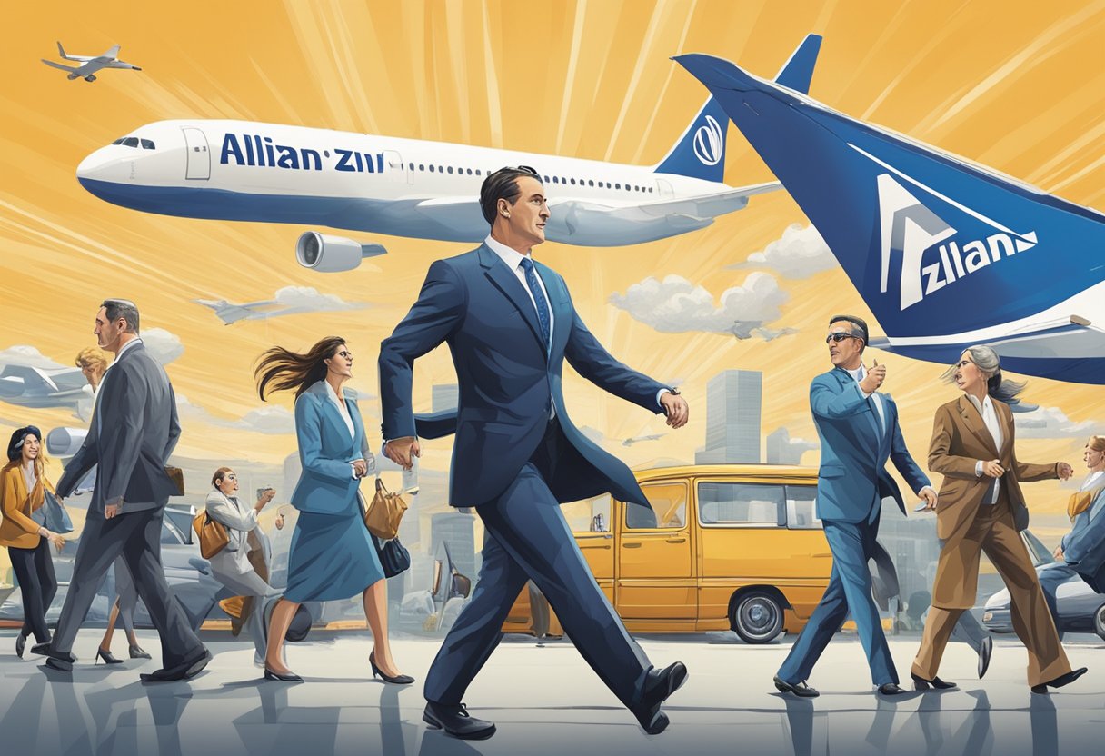A fierce competition between Allianz and its rivals in the travel insurance sector, with Allianz Direct at the forefront
