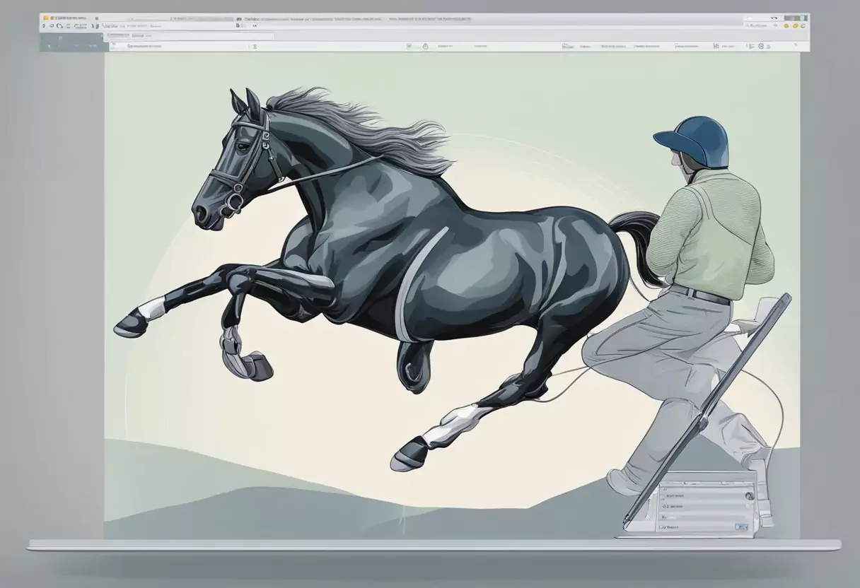 A person easily applies for horse liability insurance from Die Bayerische using the online application process