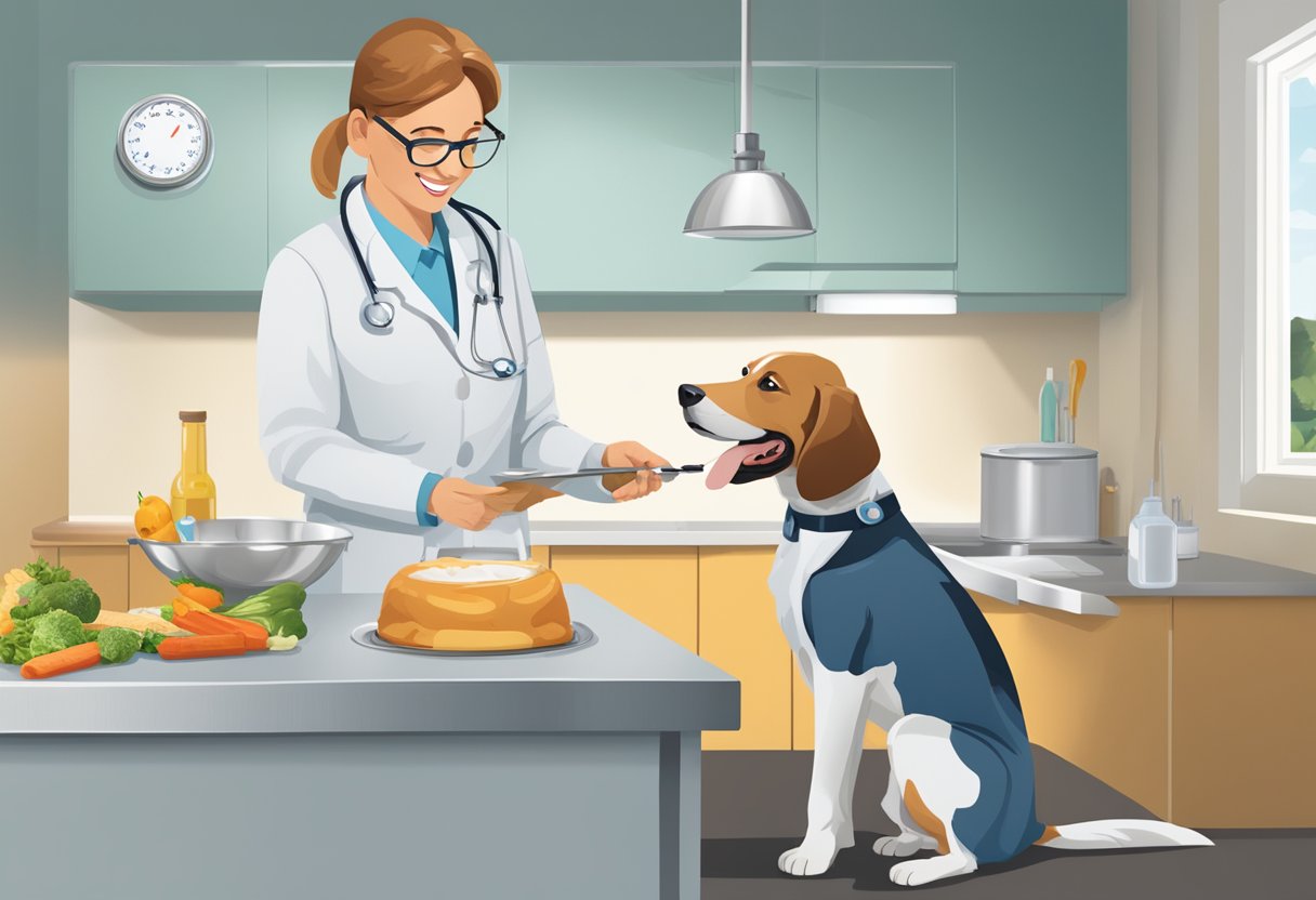 A happy dog with a wagging tail, surrounded by a protective shield and a symbol of DFV pet insurance
