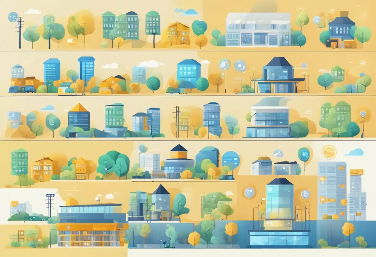 Various bonus offers and additional services displayed alongside a comparison of electricity providers