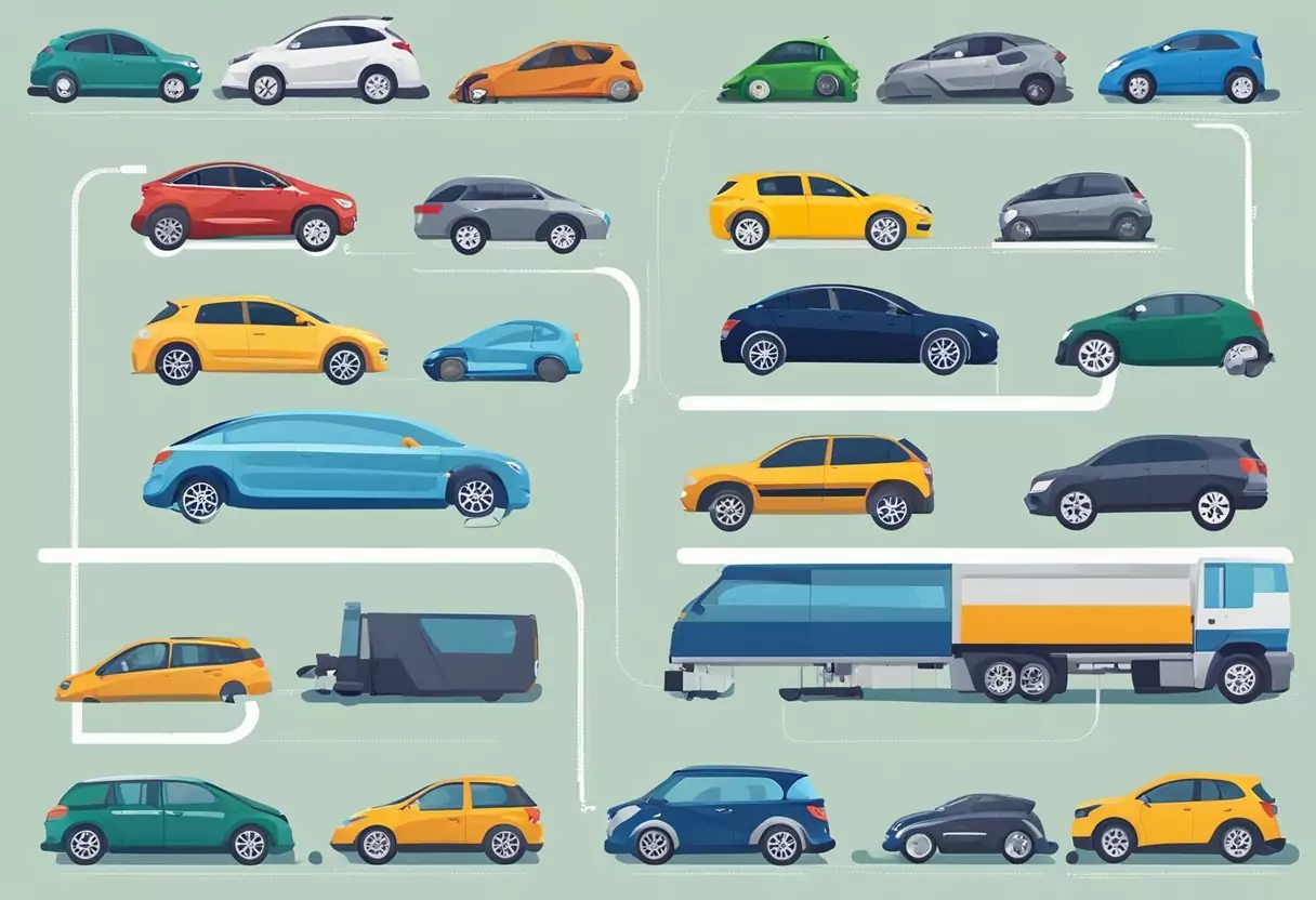 A comparison of major car insurance companies: AdmiralDirekt, AXA, BavariaDirekt, Allianz Direct, and Da-Direkt
