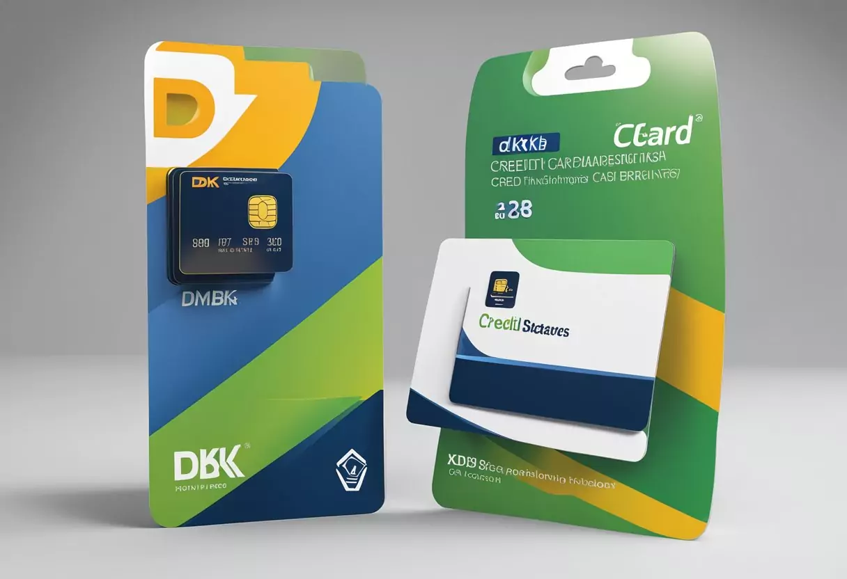 A DKB credit card stands out among others, with its distinctive design and branding. The card is sleek and modern, featuring the DKB logo prominently