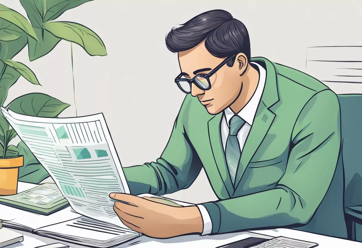 A person researching alternative disability insurance options