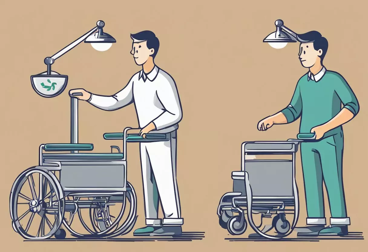 A person comparing different options for disability insurance, weighing the pros and cons of each alternative