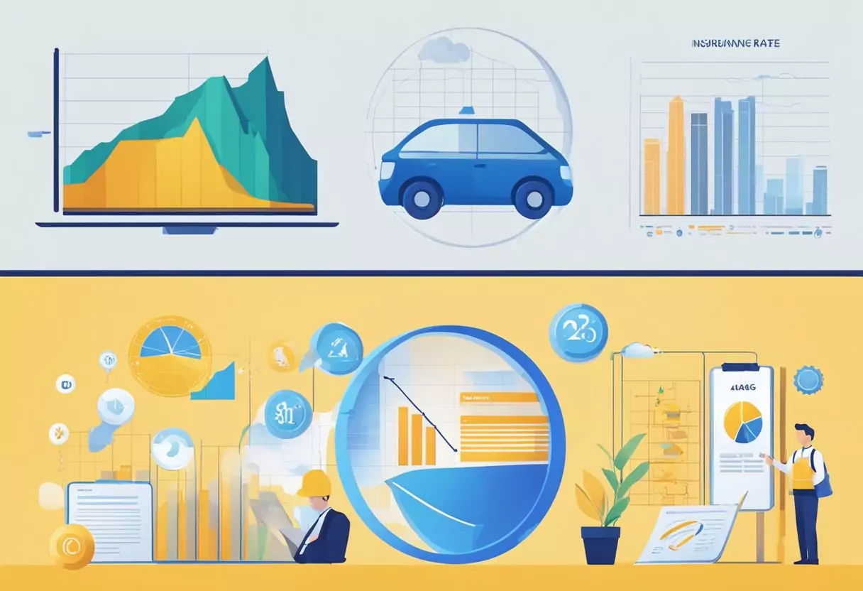 Ein Vergleich von drei Versicherungsgesellschaftslogos (Ottonova, Allianz, ARAG), die nebeneinander mit Diagrammen und Grafiken angezeigt werden, die Rückerstattungsraten und Selbstbeteiligungen veranschaulichen.